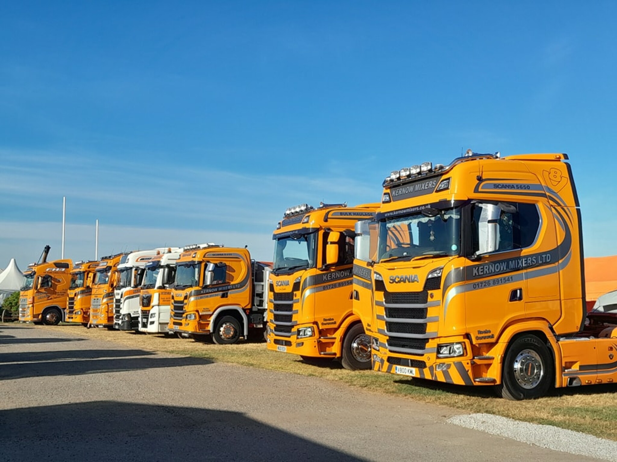 Fleet of Kernow Mixers Vehicles